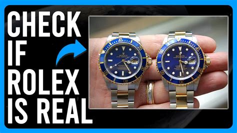 how do you know if rolex watch is real